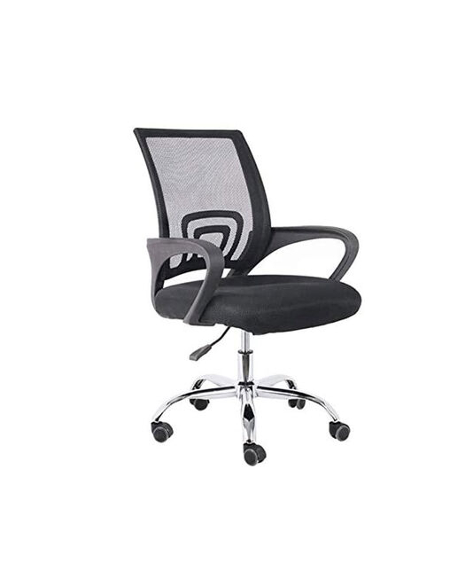 imagem do produto Cadeira Escrit�rio Secret�ria Ergon�mica Tela Mesh Preta - Totaline